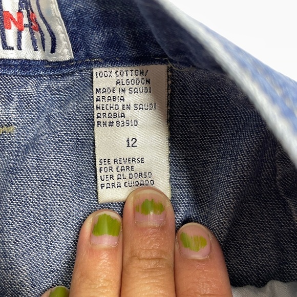 Vintage Bill Blass Pleated Grandpa Granola Girl Denim Bermuda Jorts Shorts - Picture 4 of 5